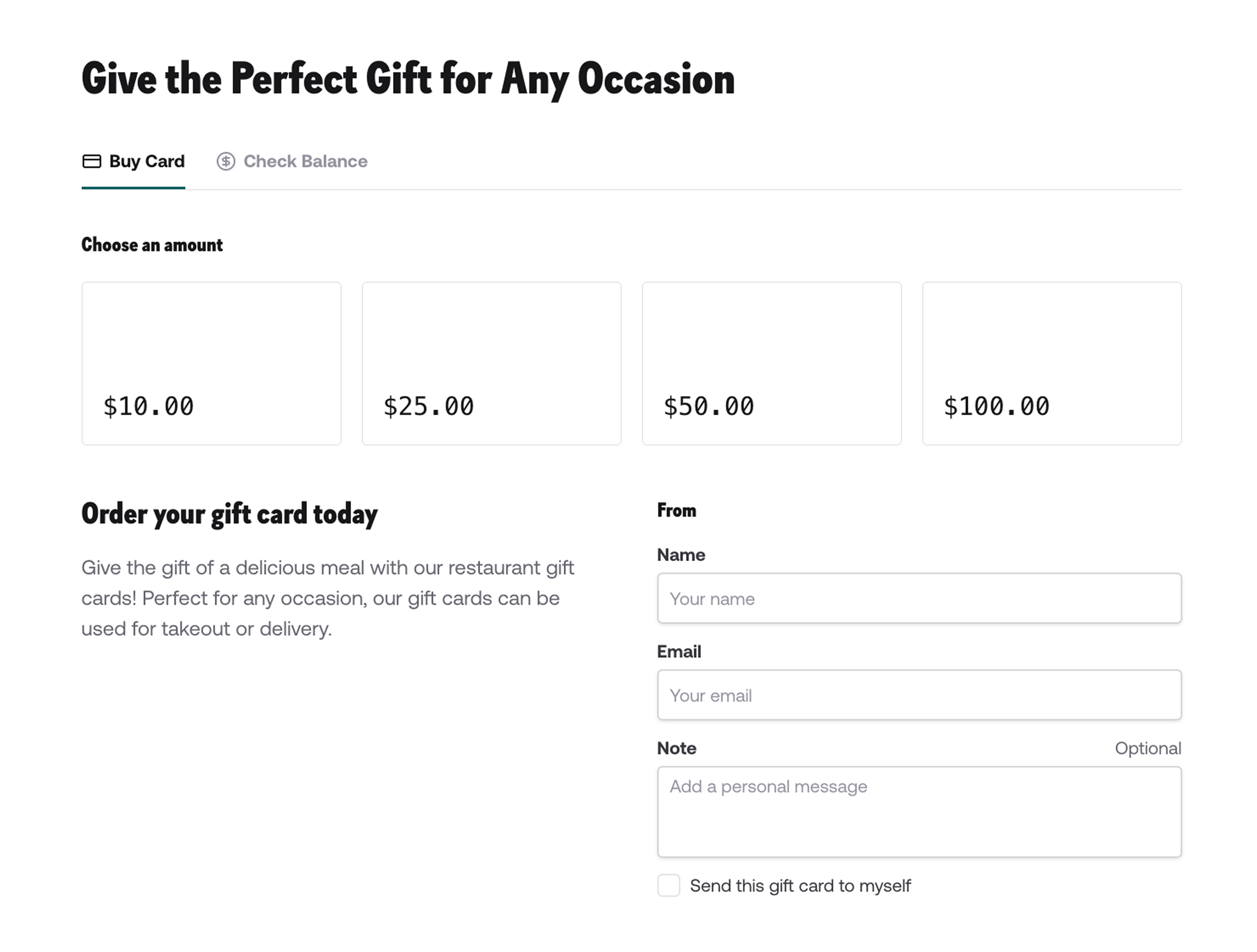 Gift Cards